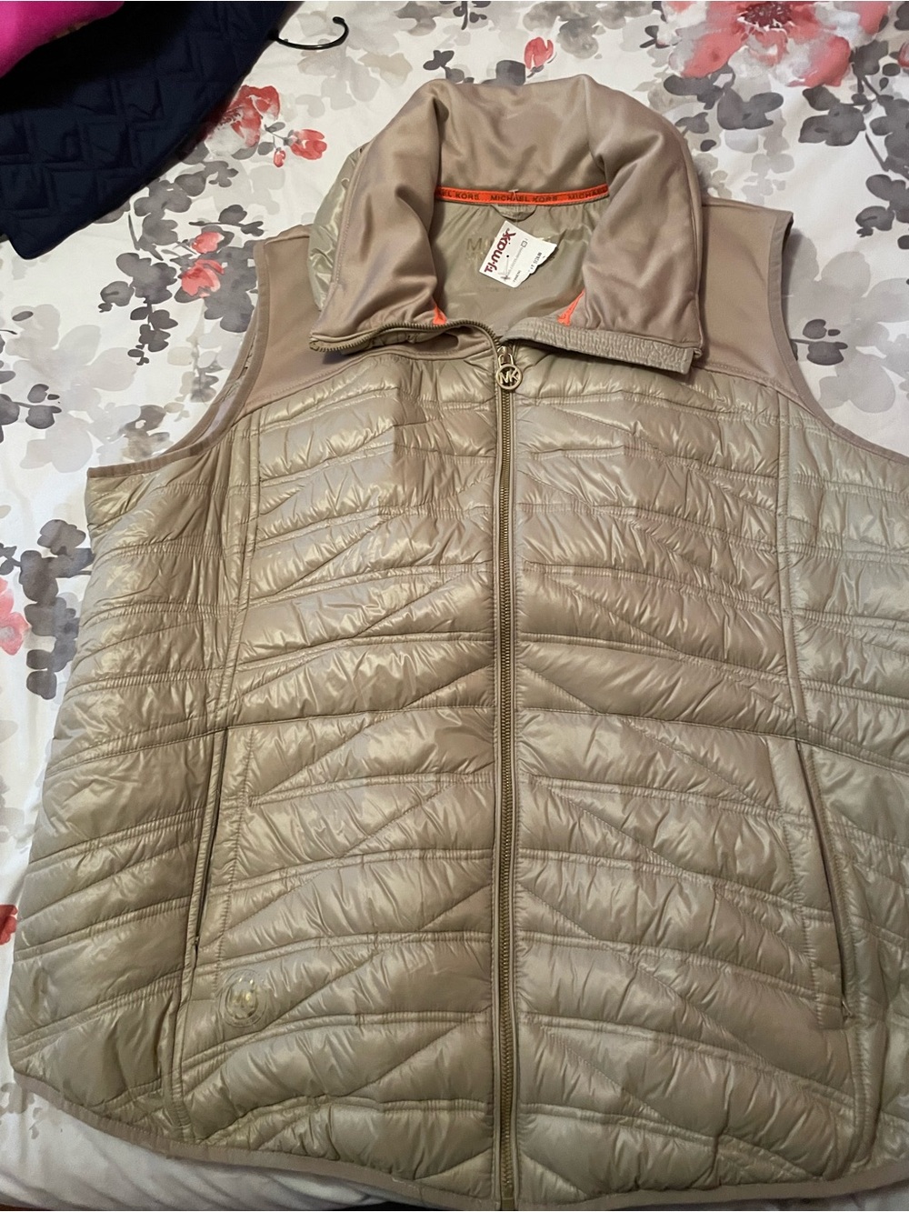 Quilted Lightweight Vest - Taupe